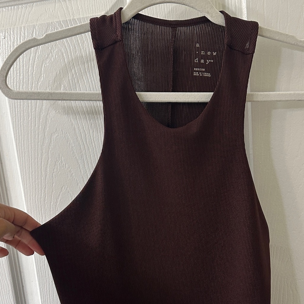 a new day brown high neck Top